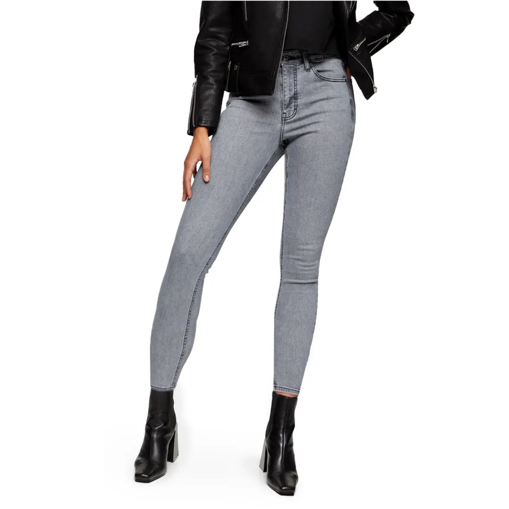 NWOT Jamie Grey High Waist Crop Skinny Jeans